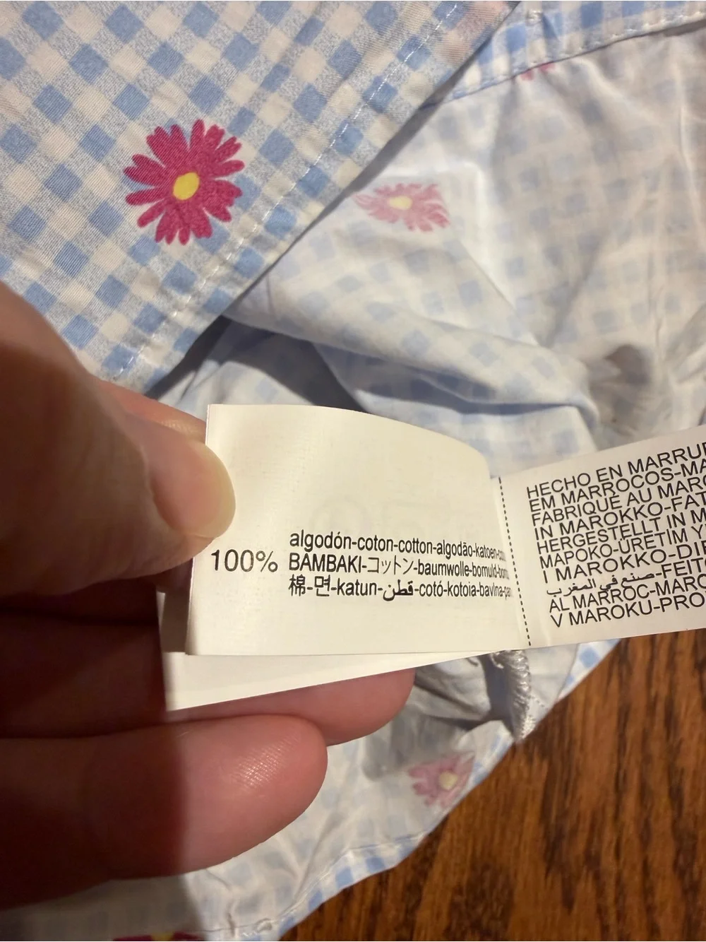 NWOT Zara Gingham Ruffle Collar Tank with Daisy 18 Months